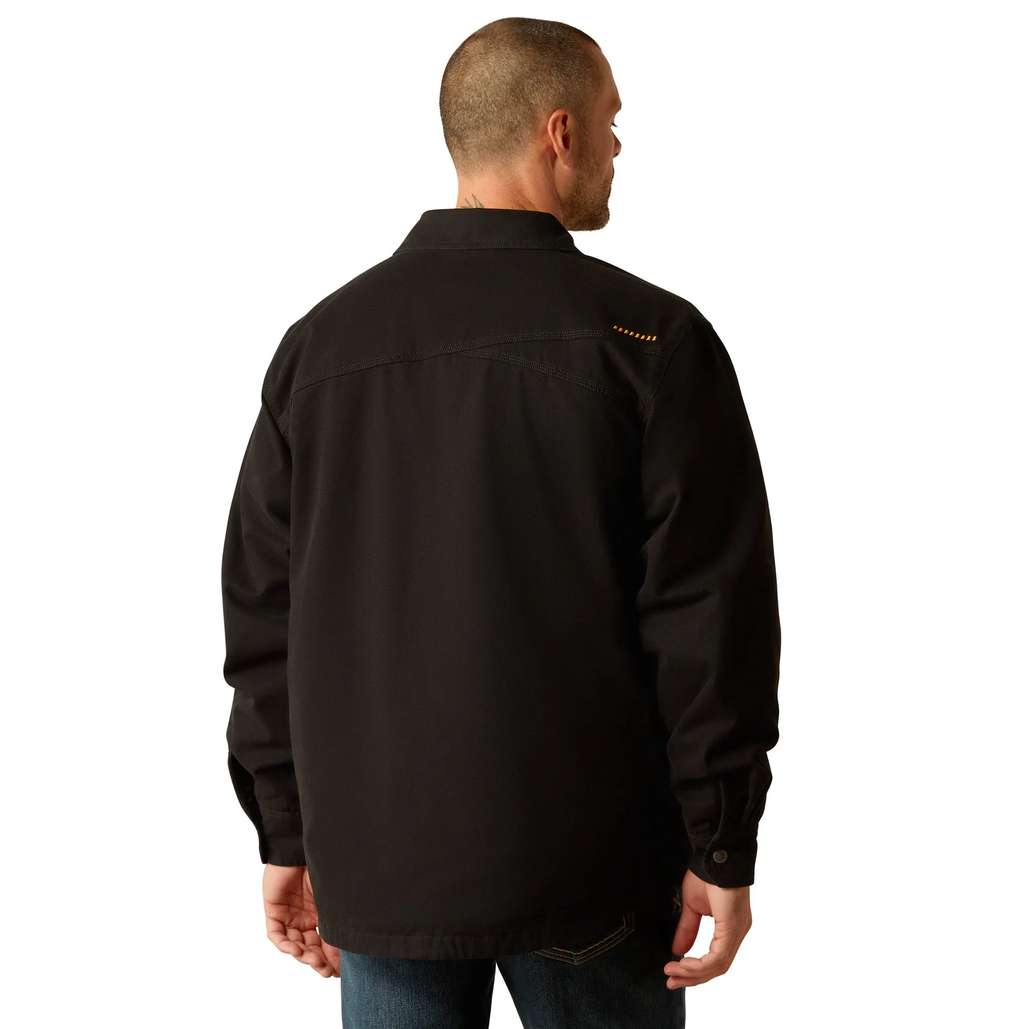 Ariat Men's Rebar Canvas Black Shirt Jacket 10052122