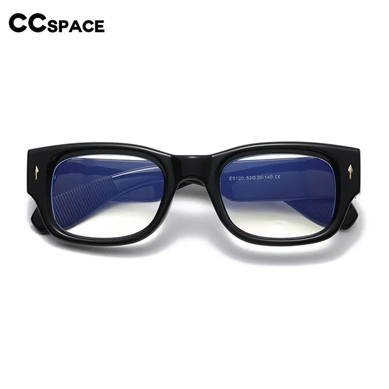 CCspace Unisex Full Rim Rectangle Acetate Eyeglasses 55548