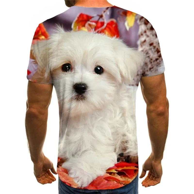 Christmas T shirts Men New Year Tshirts Cool Animal Tshirts Novelty Harajuku T-shirts 3d