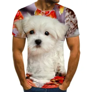 Christmas T shirts Men New Year Tshirts Cool Animal Tshirts Novelty Harajuku T-shirts 3d