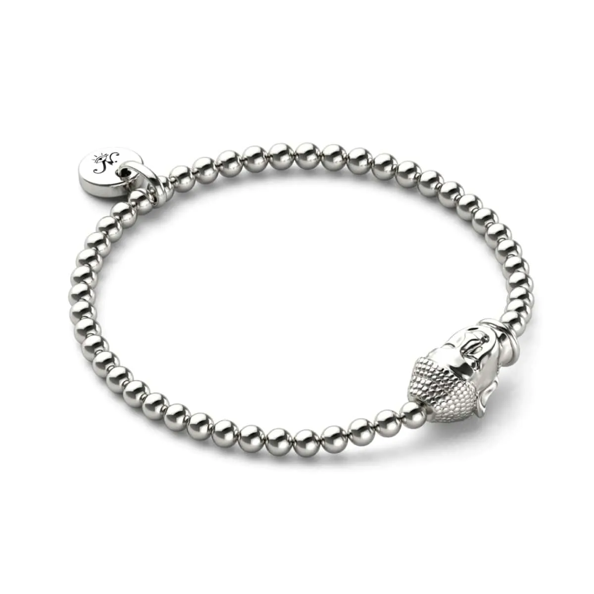 Dharma | Silver | Buddha Charm Bracelet