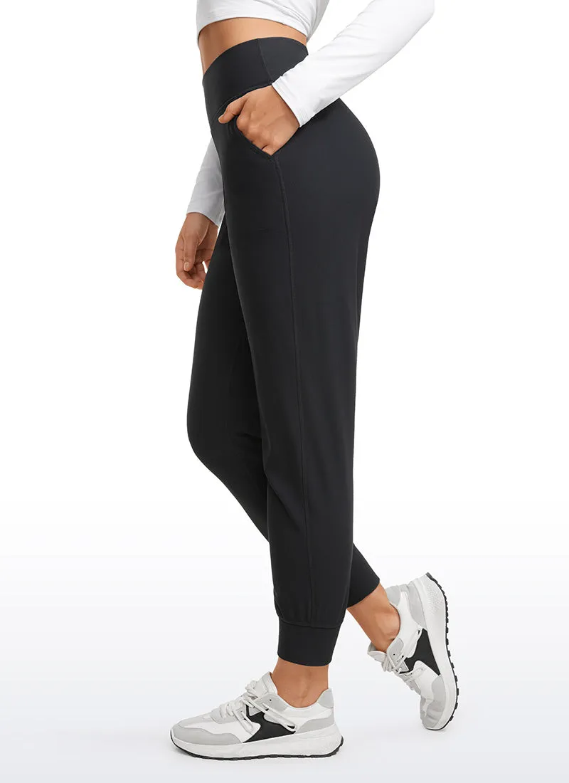 Fleece Lined Soft Workout Joggers with Pockets 27.5"