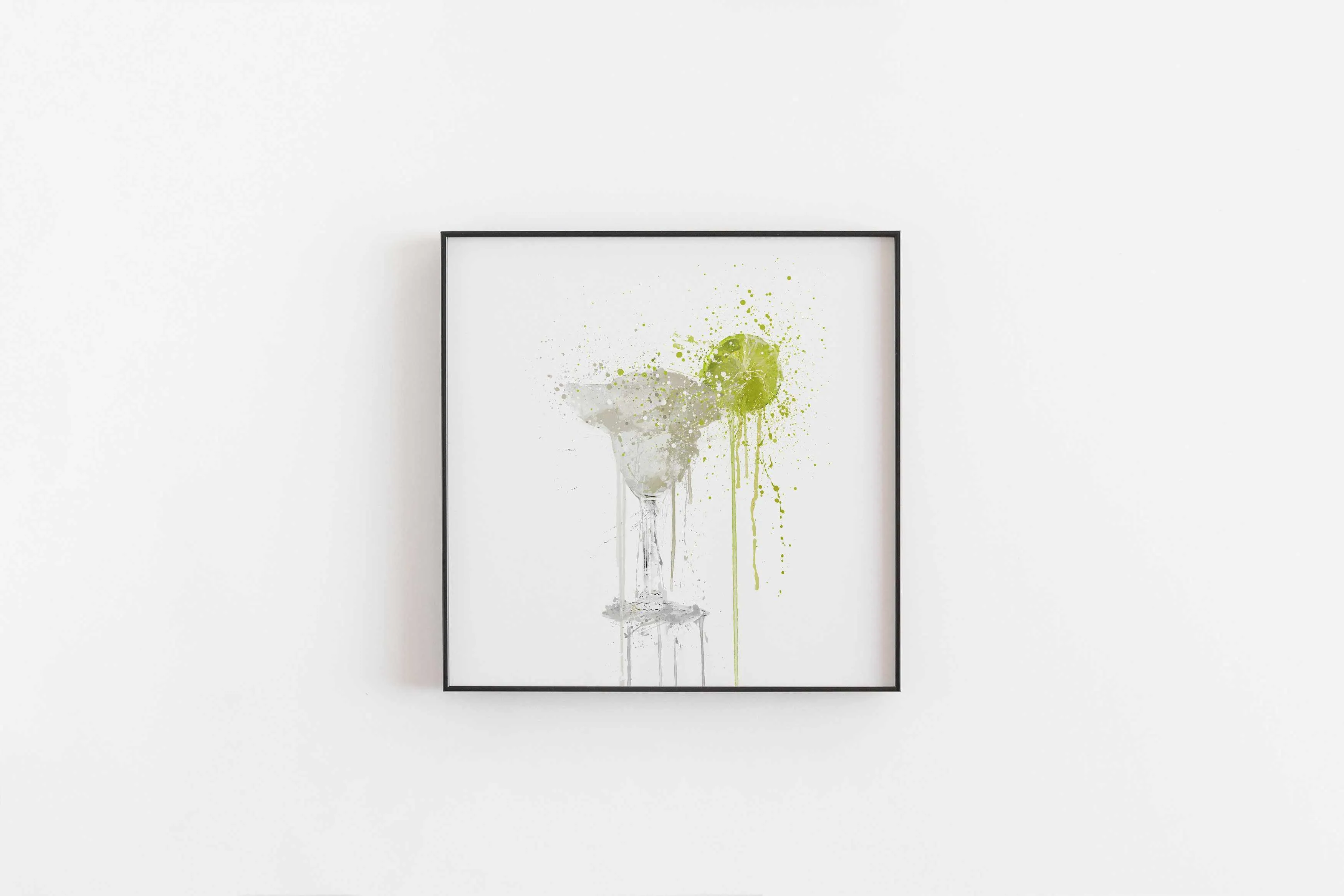 Frozen Margarita Cocktail Wall Art Print