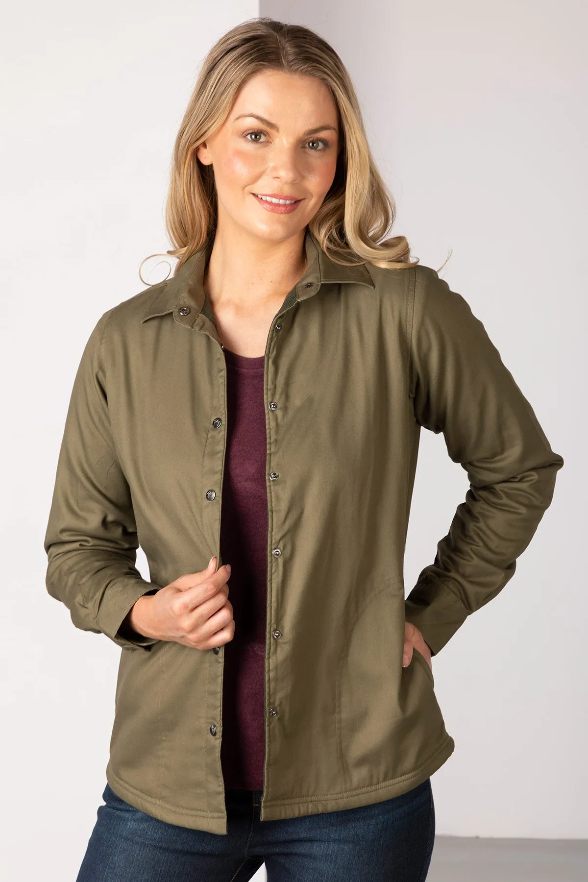 Ladies Fleece Lined Shirt - Hannah