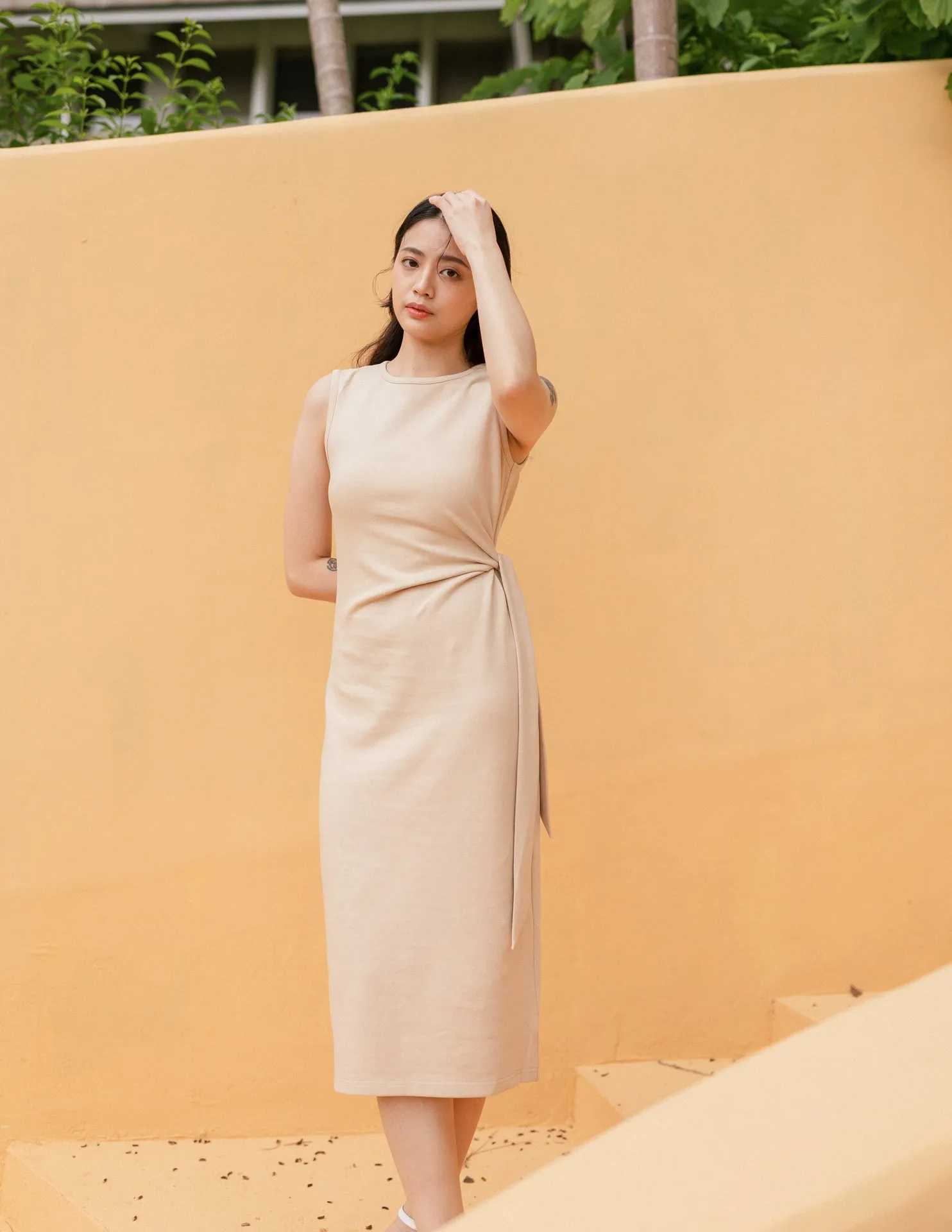 Leona Dress in Sand