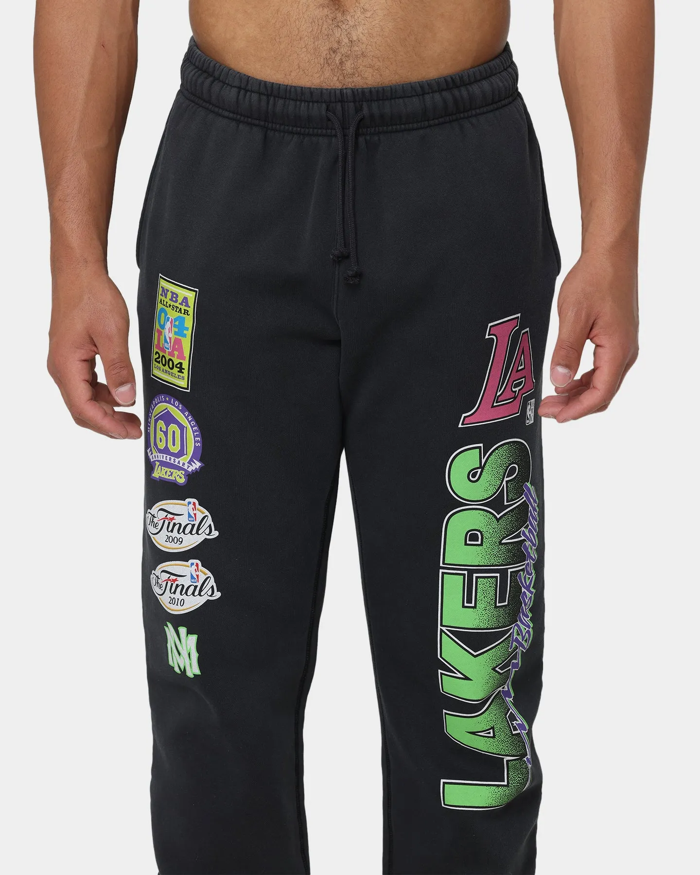 Mitchell & Ness Los Angeles Lakers Neon Champs Sweatpants Faded Black