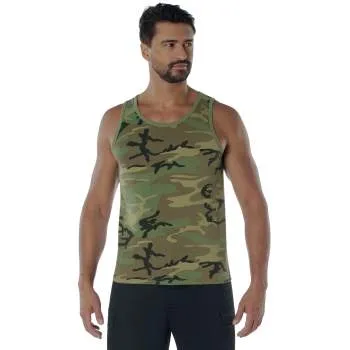 Vintage Style Woodland Camo Tank Top